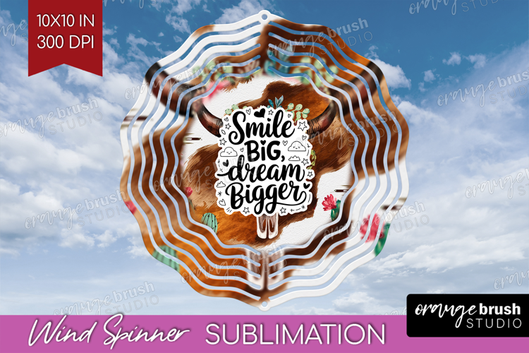Inspirational Quote Wind Spinner Sublimation PNG - Western