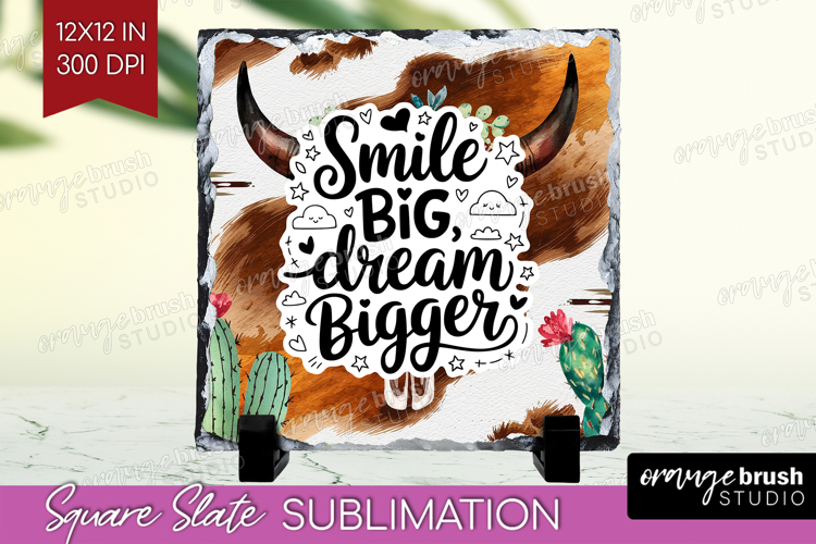 Inspirational Quote Slate PNG - Western Square Slate example image 1