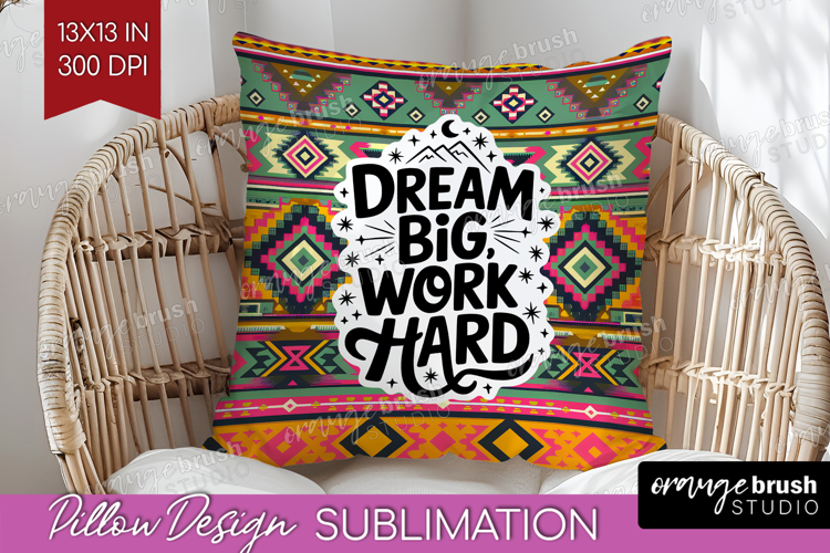 Inspirational Quote Pillow Sublimation - Western Pillow PNG
