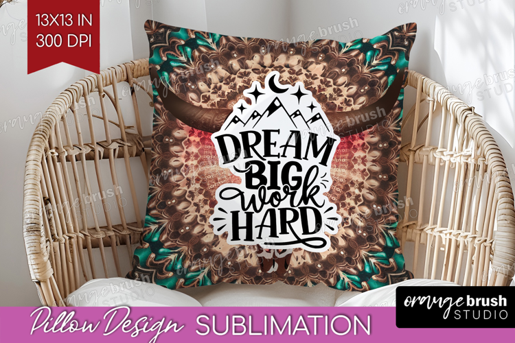 Inspirational Quote Pillow Sublimation - Western Pillow PNG