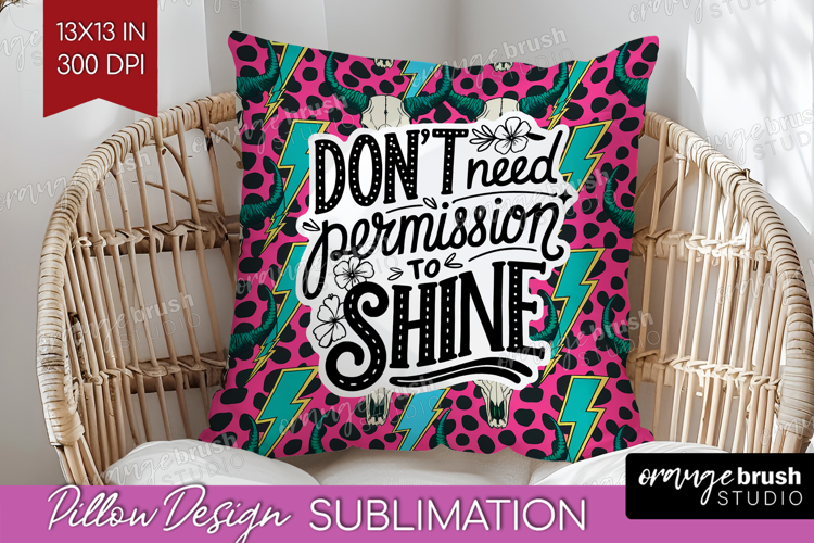Inspirational Quote Pillow Sublimation - Western Pillow PNG