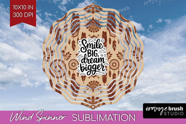 Inspirational Quote Wind Spinner Sublimation PNG - Western