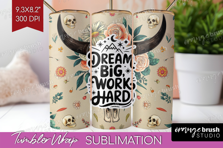 Inspirational Quote Tumbler Wrap - Western Tumbler PNG