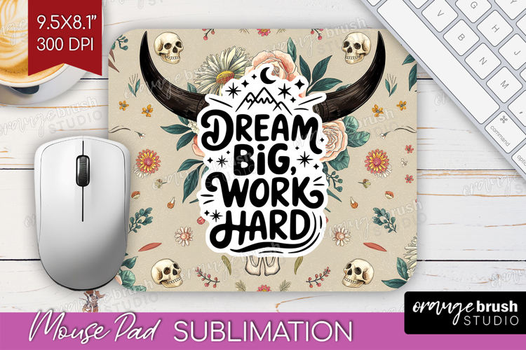 Inspirational Quote Mouse Pad Sublimation - Western Mousepad