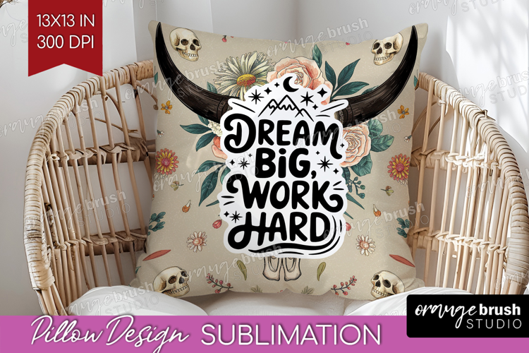 Inspirational Quote Pillow Sublimation - Western Pillow PNG
