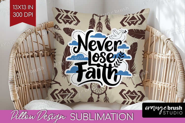 Inspirational Quote Pillow Sublimation - Western Pillow PNG