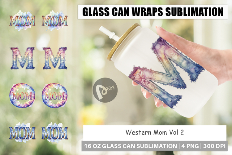 Western Mom Glass Can