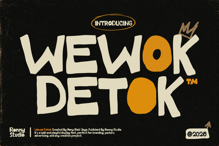 Wewok Detok - Playful Display Font
