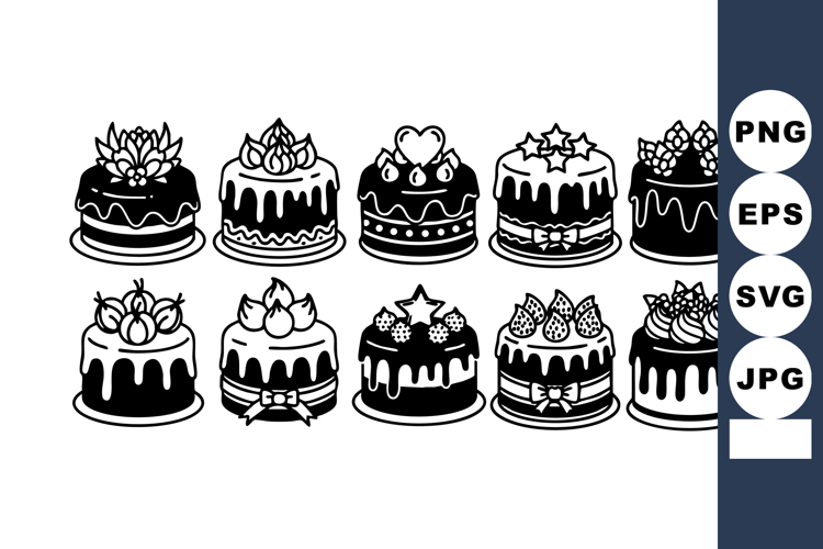 Birthday Clipart Black And White Image 5