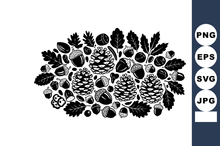 Fall Leaves Silhouette Image 23