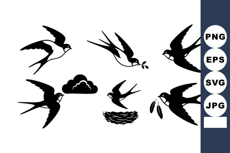 Birds Flying Silhouette Image 22