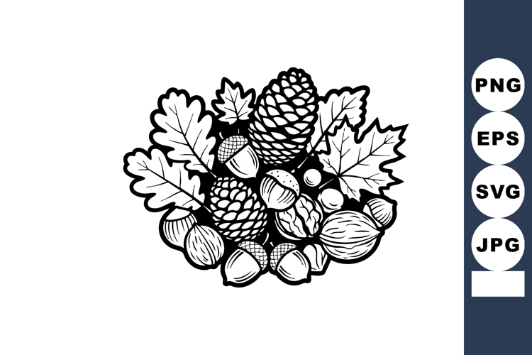 Acorns Clipart Image 3