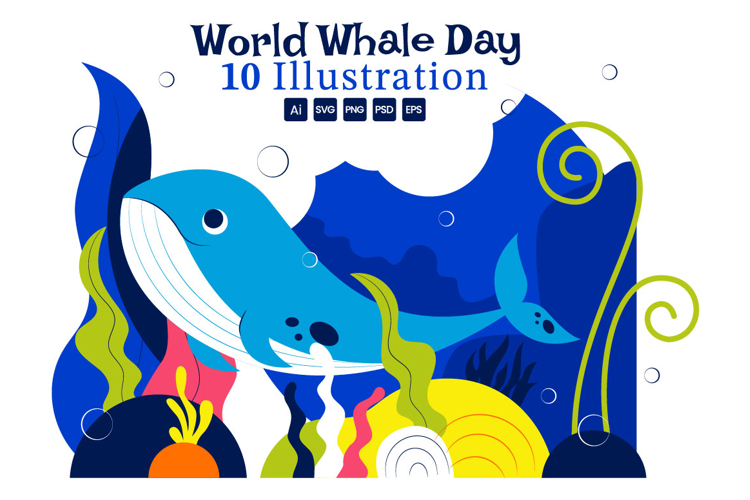10 World Whale Day Illustration