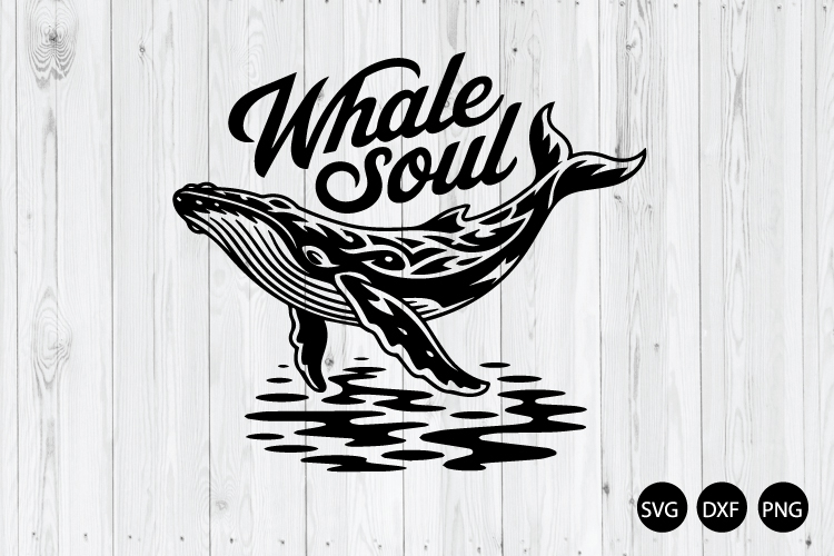 Whale Soul SVG, Whale SVG, Humpback Silhouettes SVG