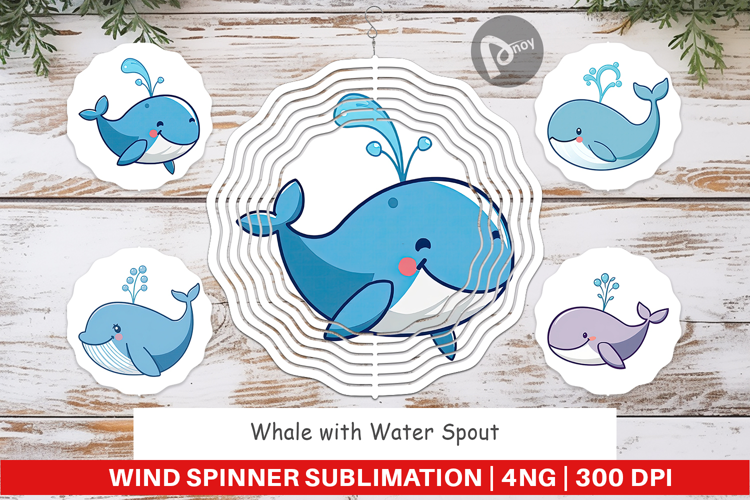Wind Spinner Whale Spout