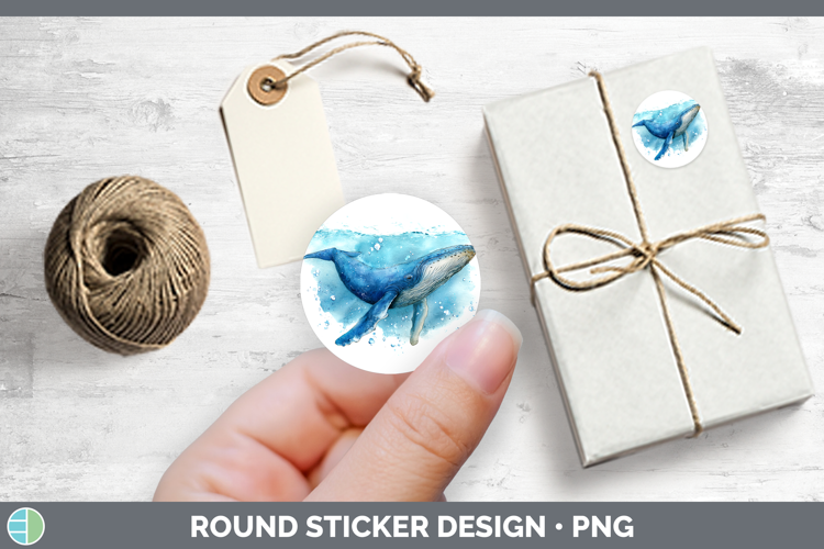 Blue Whale Whales Sketch Stickers Design