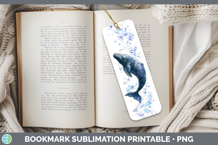 GorgeousWhales Sketch Bookmark design.