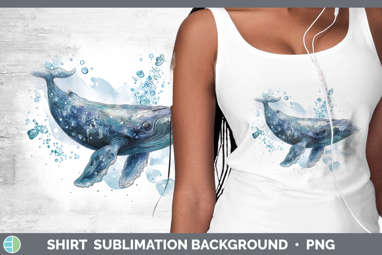 Bowhead Whale Whales Sketch Shirt Sublimation Design