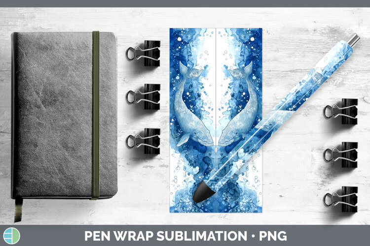 GorgeousWhales Sketch Pen Wrap design.