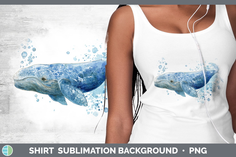 Dwarf Sperm Whale Whales Sketch Shirt Sublimation Design