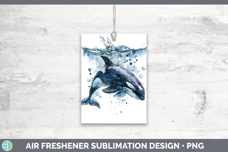 False Killer Whale Whales Sketch Air Freshener Sublimation D