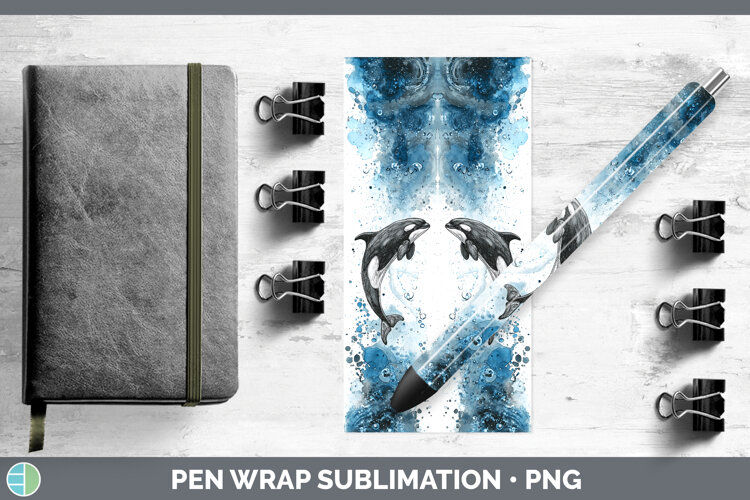 GorgeousWhales Sketch Pen Wrap design.