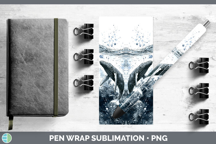 GorgeousWhales Sketch Pen Wrap design.