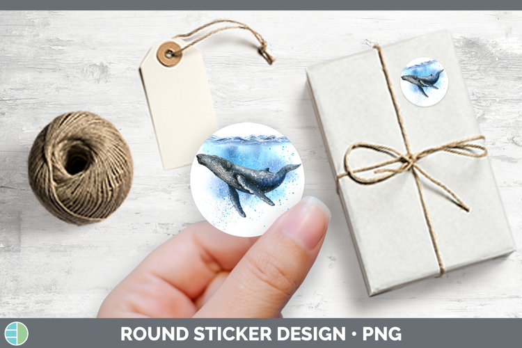 Humpback Whale Whales Sketch Stickers Design