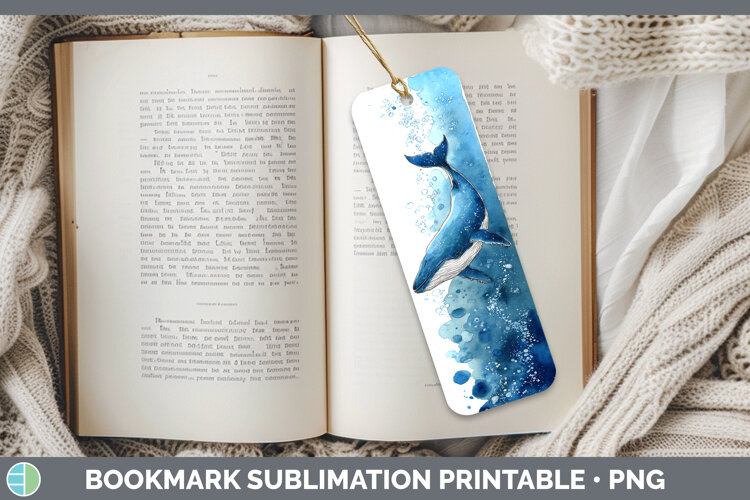 GorgeousWhales Sketch Bookmark design.