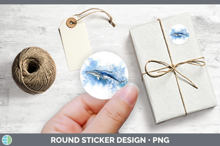 Minke Whale Whales Sketch Stickers Design