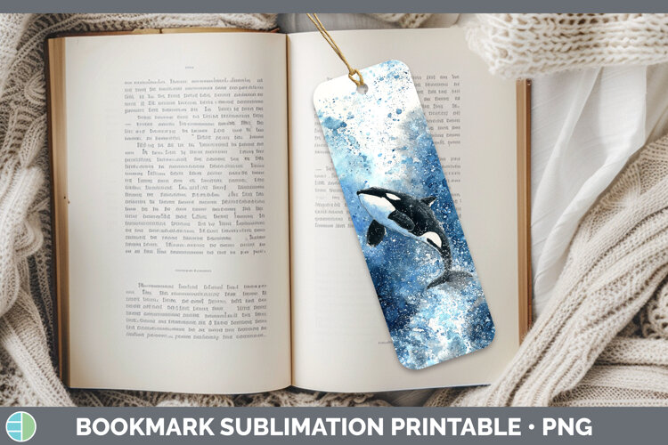 GorgeousWhales Sketch Bookmark design.