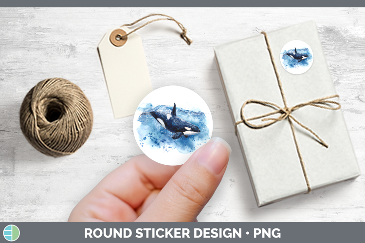 Orca Killer Whale Whales Sketch Stickers Design