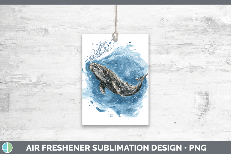 Pygmy Sperm Whale Whales Sketch Air Freshener Sublimation De