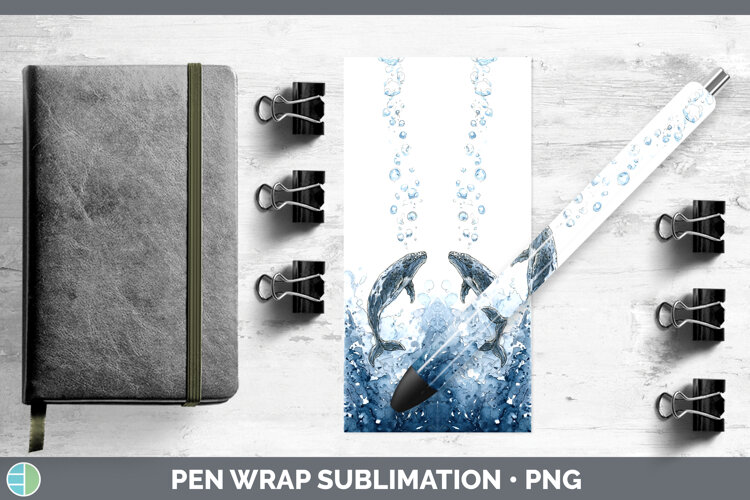 GorgeousWhales Sketch Pen Wrap design.
