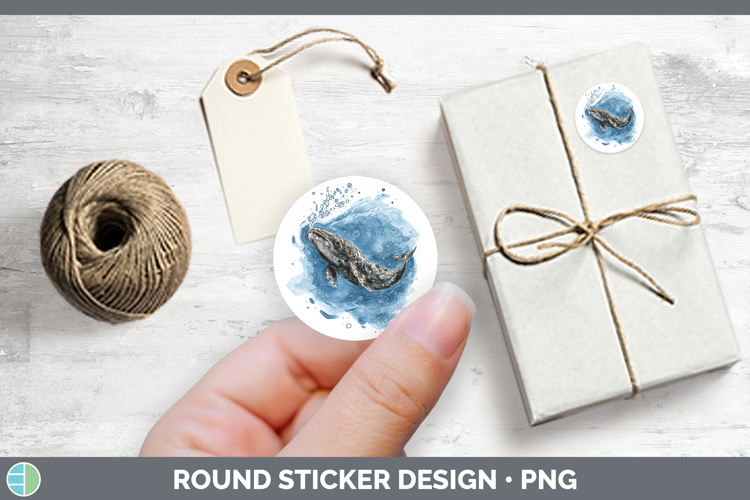 Pygmy Sperm Whale Whales Sketch Stickers Design