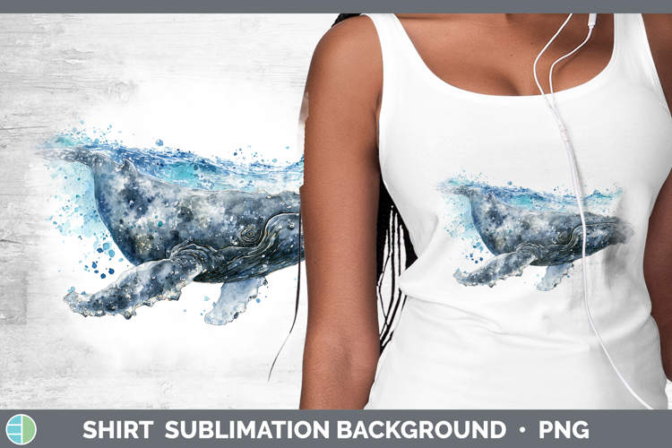 Right Whale Whales Sketch Shirt Sublimation Design