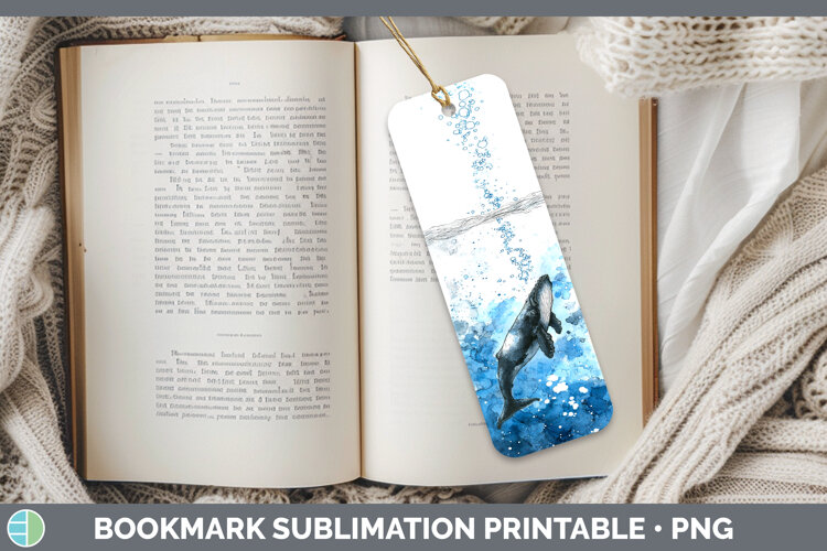 GorgeousWhales Sketch Bookmark design.