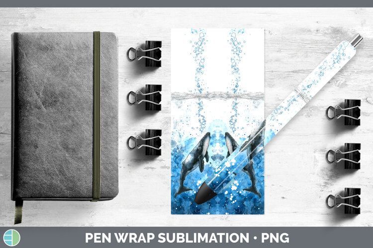 GorgeousWhales Sketch Pen Wrap design.
