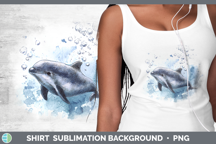 Vaquita Whales Sketch Shirt Sublimation Design