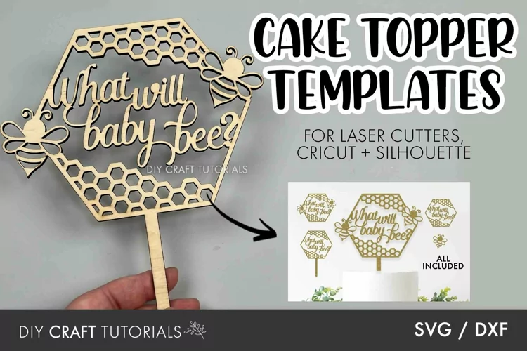 Baby Shower Cake Topper SVG | What Will Baby Bee?