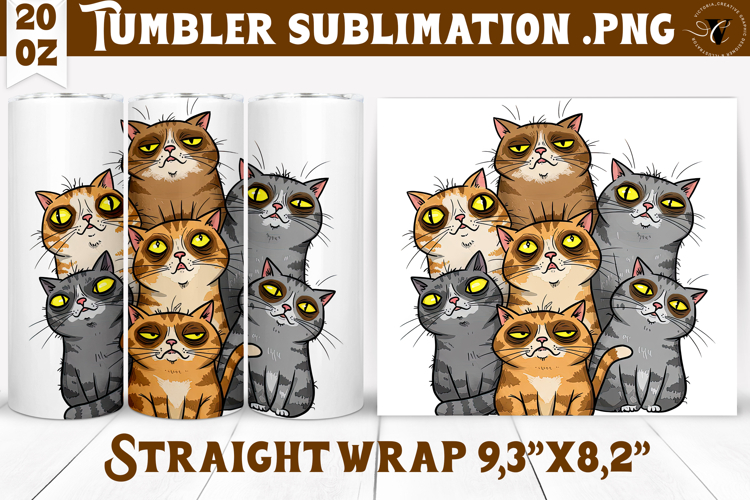 Tumbler Sublimation | Funny Cats | Where is my coffee?