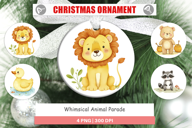 Ornament Whimsical Animal Parade