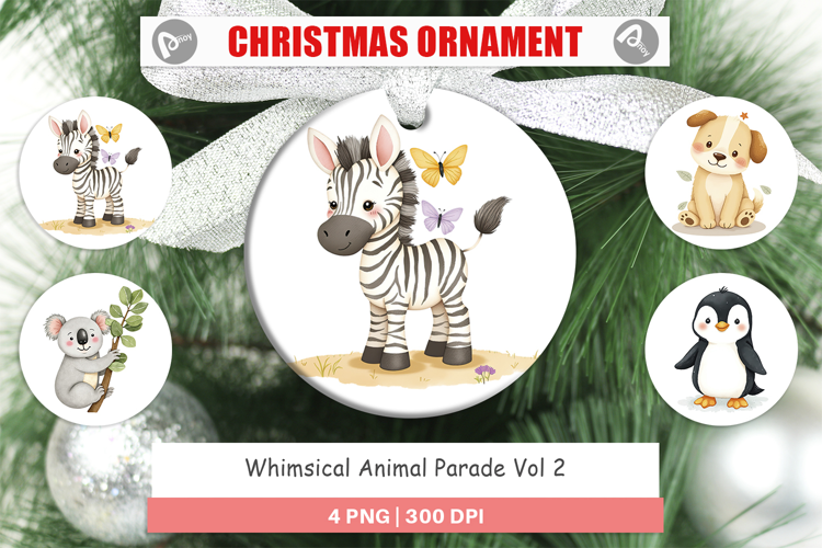 Ornament Whimsical Animal Parade