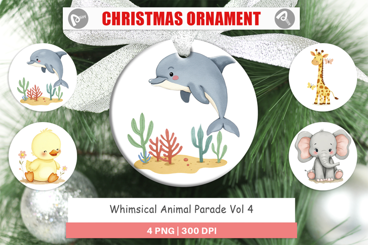 Ornament Whimsical Animal Parade