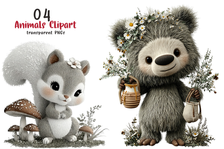 Whimsical Animals Clipart