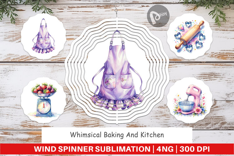 Baking Queen Kitchen Wind Spinner example image 1