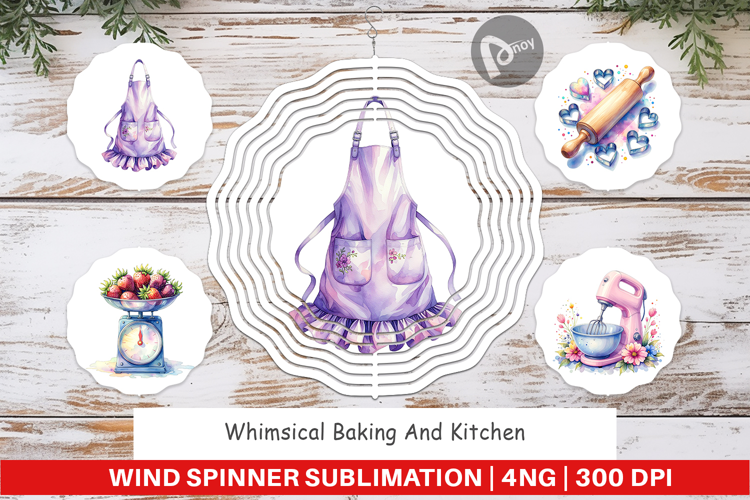 Baking Queen Kitchen Wind Spinner