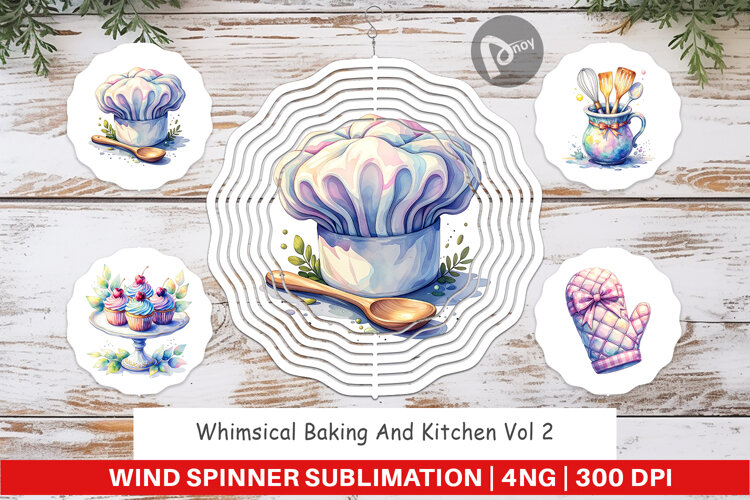Baking Queen Kitchen Wind Spinner example image 1