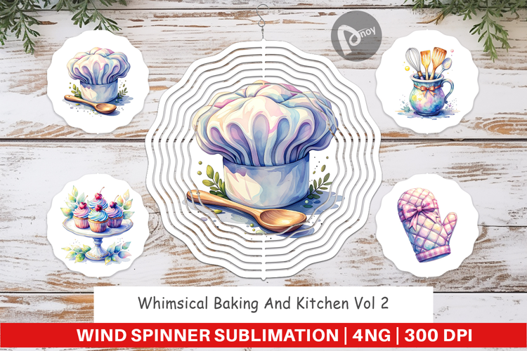 Baking Queen Kitchen Wind Spinner