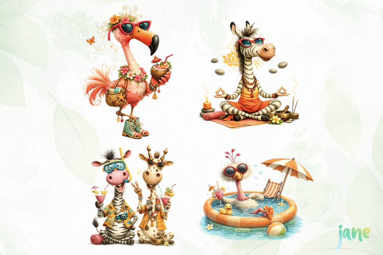 Whimsical Beach Animals